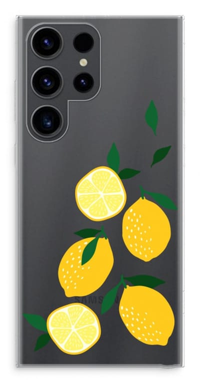Case Company® - Hoesje geschikt voor Samsung Galaxy S23 Ultra hoesje - You're my lemon - Soft Cover Telefoonhoesje - Bescherming aan alle Kanten en Schermrand