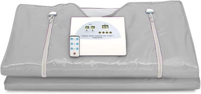 Saunadeken - Infrarood Deken - Ontspanning Thuis - Dubbele Zone Verwarming - 180x80cm - Zilver