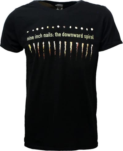 Nine Inch Nails NIN Downward Spiral Band T-Shirt - Officiële Merchandise - L