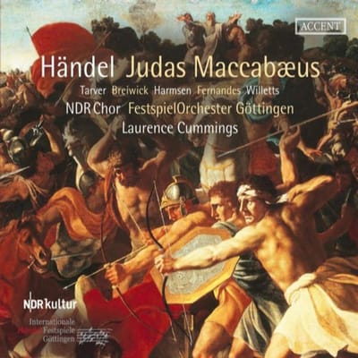 Kenneth Tarver, Deanna Breiwick, Sophie Harmsen, João Fernandes, Owen Willetts, NDR Chor, Festspielorchester Göttingen, Laurence Cummings - Händel: Judas Maccabaeus (2 CD)