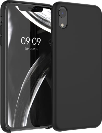 kwmobile telefoonhoesje geschikt voor Apple iPhone XR - Hoesje met siliconen coating - Smartphone case in zwart