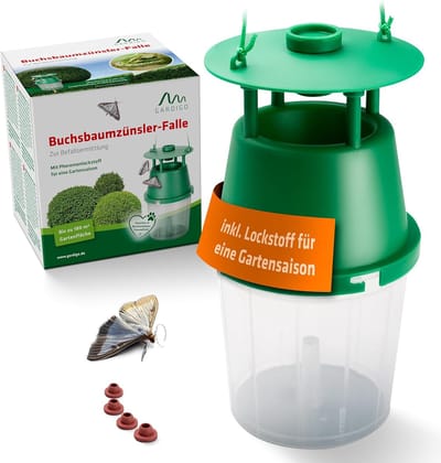 Hoornaar Val - Hoornaarval Aziatische - Boxwood Moth Trap - Kunststof - Effectieve Feromoonval - Voorjaar tot Herfst - Voor Tuinbezitters