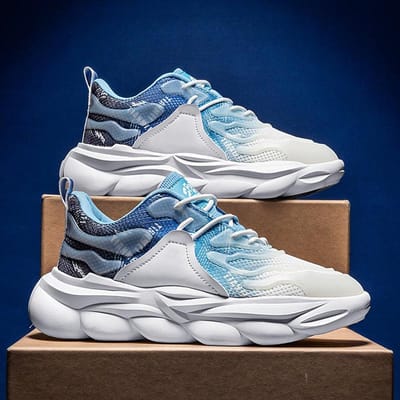 INS Heren Hardloopschoenen Mesh Lichtgewicht Ademend Casual Sneakers Mode Wandelschoenen Comfortabele Jogschoenen Sportschoenen Zapatos 39 white