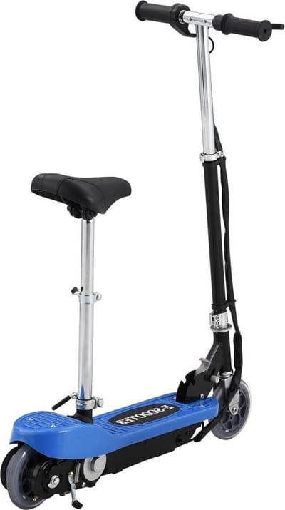 vidaXL Step elektrisch met zitje 120 W blauw