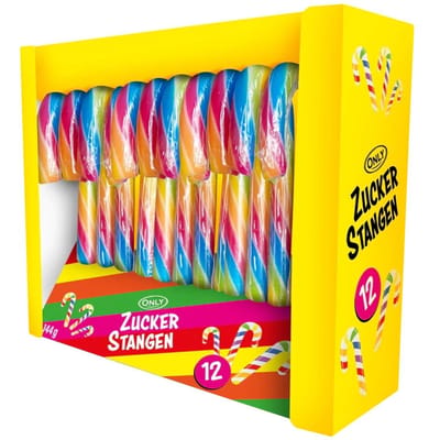 Seulement des sucettes Sapin de Noël Colorées 12 pcs.