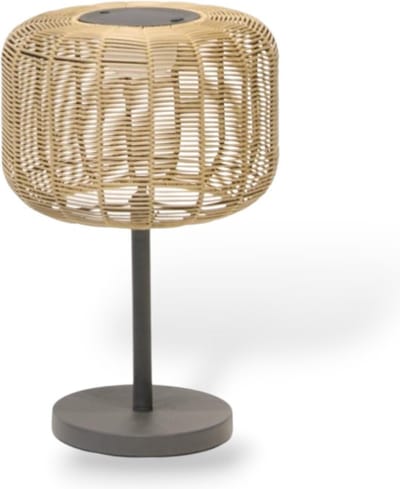 Buitenlamp Nina Garden Solar Rotan - 35x35x53 cm - Padverlichting - zonne-energie