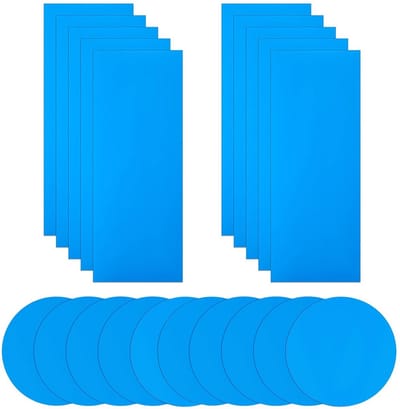 Reparatiepleisters Zwembad - Zelfklevende Patches - Waterdicht Repareren - Onderwater Geschikt - 10x25cm - Blauw