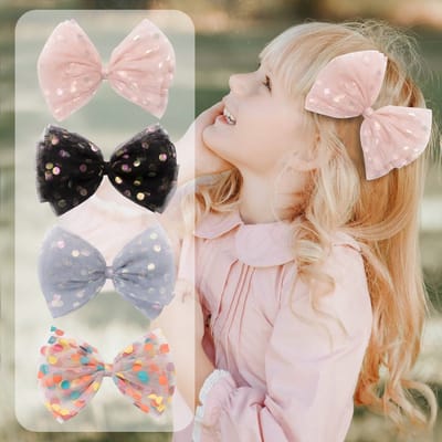 Meisjes Haaraccessoires Set 6-delig – Haarspeldjes, Haarclips & Elastiekjes – Unicorn & Strikjes – Cadeauset