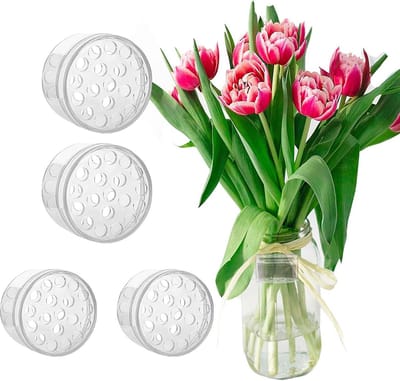 Transparante Bloemenboeket Twisters - Herbruikbare Spiraalsteelhouders voor Bloemstukken (4 Stuks)