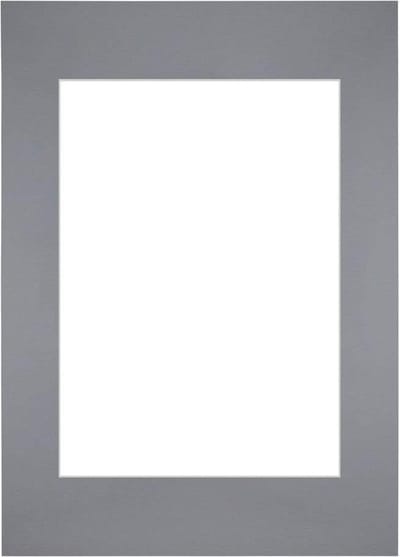 Passe-Partout Fotomaat 21x29,7 cm - Lijstmaat 29,7x42 cm - Grijs - Museumkarton - Fotolijst niet inbegrepen