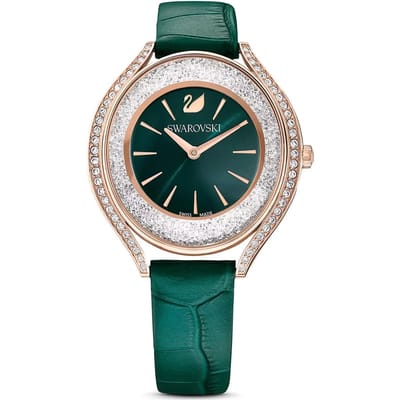 Montre Swarovski 5644078 Crystalline Ovale Ton Rose Vert pour Dames 35.5 gray