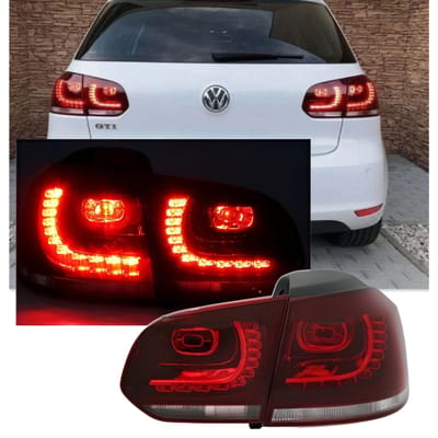 Nouveaux Feux Arrière à LED Pour Vw Golf 6 Vi De 2008 À 2012 Rouge Blanc Homologation
