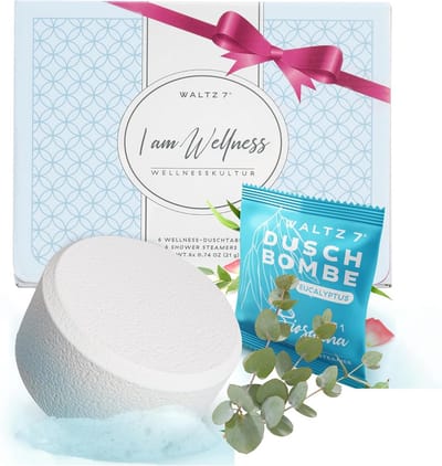 Eucalyptus bruisballen set met essentiële olie voor aromatherapie en ontspanning - 6 stuks