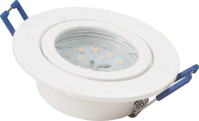 Inbouwspots LED IP44 ''Flatty'' - Inbouwspot geschikt voor binnen & Buiten - plafondlamp 4000K Ø83MM - Armatuur met met LED lamp Helder 400 lm - Wit