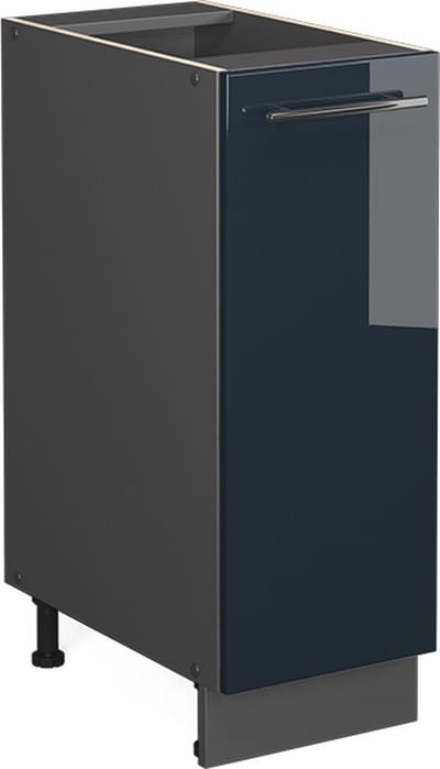 Vicco Fame-Line Vitrinekasten – 30 cm zonder werkblad Donkerblauw hoogglans