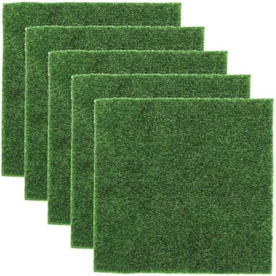 Kunstgras Set - Nep Gazon - Miniatuur Decoratie - Realistisch Uiterlijk - 30x30 cm - Groen