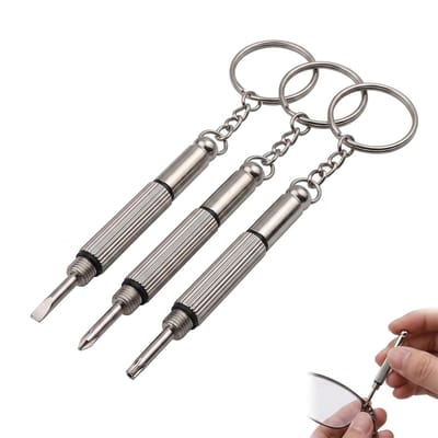 Precisieschroevendraaierset 3-in-1 - mini metaal - plat-, ster- en zeskantpunten - SnelShoppen