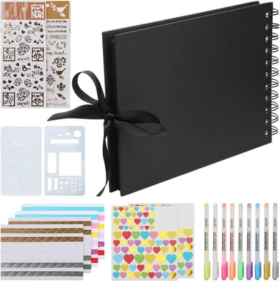 Creatief A5 Fotoalbum met Lichten Pen en Kleurstickers - Perfecte DIY Cadeaus voor Baby's, Stellen en Vrienden