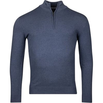Baileys Trui Half Zip Single Knit Near Uni Color Deep Denim Blue / male