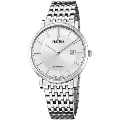 Festina Swiss Made F20018/1 Zilveren Herenhorloge