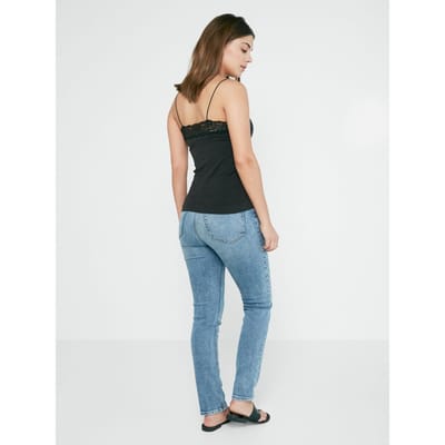 PIECES - maat S-M- PCTOLOA SINGLET NOOS Dames Onderhemd