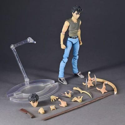 Nieuw Op Voorraad Shinichi Izumi Actiefiguur Migi Parasyte Anime Verzamelfiguur Beweegbaar Model Vervangbare Onderdelen Figuur Speelgoed Premium Kwaliteit no box gray