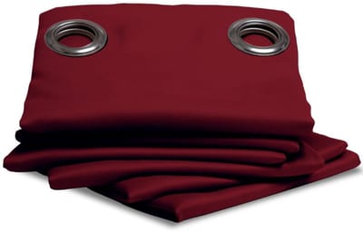 MOONDREAM ThermActiv® 2in1 Winter+Zomer Thermisch Gordijn | Anti-Koude en Anti-Warmte Isolatie | Verduisterend | Gepatenteerde Technologie | EU-fabricaat | Oogjes | Rood MC330 | 140 x 350 (BxH) cm