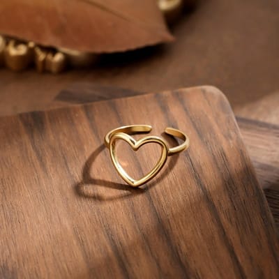 Liefde Hoefijzer Gesp Kant Slang Titanium Staal Ring Dames Licht Luxe Hoge Smaak Overdreven Temperament Wijsvinger Ring