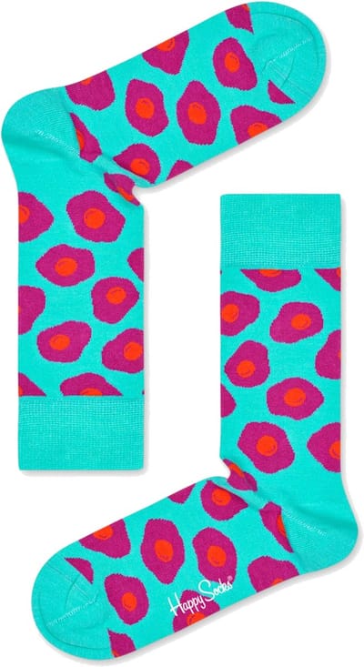 Happy Socks Sunny Side Up Sock - unisex sokken - lichtgroen - Unisex - Maat: 41 - 46