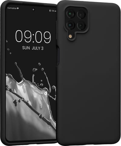 kwmobile telefoonhoesje geschikt voor Samsung Galaxy M53 5G - Hoesje met siliconen coating - Smartphone case in zwart