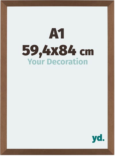 Your Decoration - Puzzellijst 59,4x84 cm - Koper Decor - Puzzellijst 1500-2000 stukjes - MDF Fotolijst - Mura