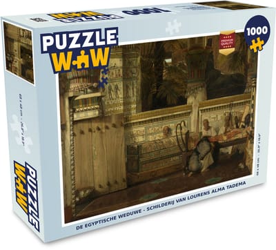 Puzzel De Egyptische weduwe - Schilderij van Lourens Alma Tadema - Legpuzzel - Puzzel 1000 stukjes volwassenen