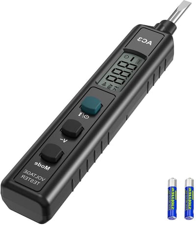 Spanningstester - Testpen - Elektra controleren - Contactloos meten - AC 12-300V - Zwart