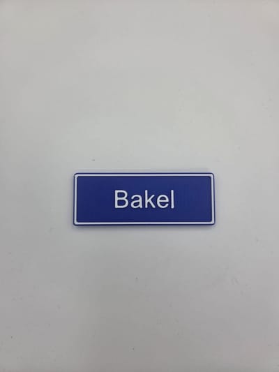 Koelkast Magneet plaatsnaam 8 X 3 CM