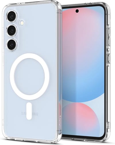 Spigen Geschikt voor Samsung Galaxy S24 FE 5G - Ultra Hybrid Geschikt voor Mag - Back Cover Hoesje - Wit