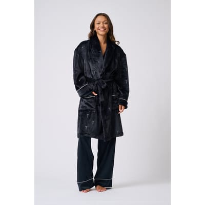 Ted Baker Jude 1pk Dressing Gown After Midnight Maat: XS | Badjassen Outlet | Dames | Zwart