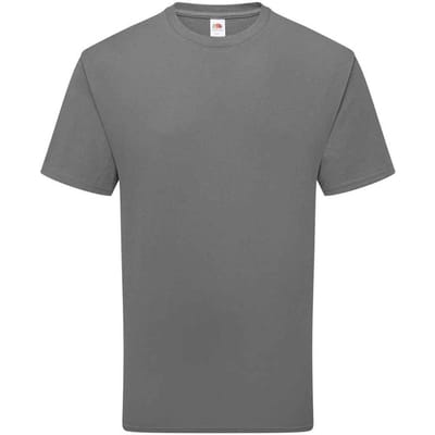 Fruit of the Loom Katoenen uniseks T-shirt voor volwassenen (Licht Grafiet)