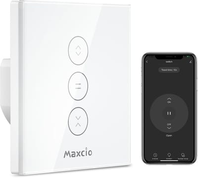 Slimme Wlan Rolluikschakelaar met Spraakbesturing en App Controle - Compatibel met Alexa, Google Assistant, Siri