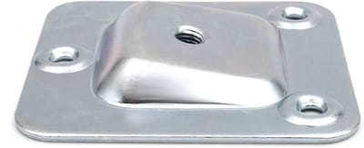 Dailygoods - Montageplaat - Meubelpoten Bevestiging - Robuust - Verzinkt Staal - Adapter voor Banken en Tafels - Set van 4