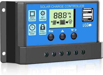 Solar laadregelaar 30A - 12V/24V - LCD-display - Ideaal voor zonne-energie systemen - ShopVlot