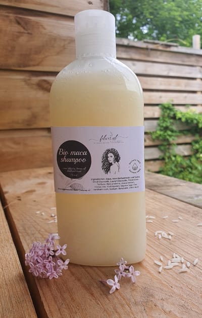 Biologische sulfaatvrij shampoo met Matcha en Rijst proteïne - broos - pluizig en krullend haar 250ml