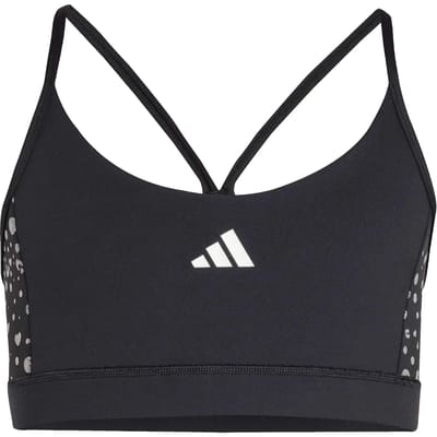 Adidas Sportswear Train Essentials Glam Print Bra Black Maat: 164 | Sportkleding Outlet | Unisex | Zwart