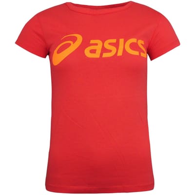 Asics Logo Dames Koraal T-Shirt