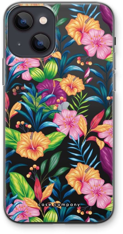 Case Company® - Hoesje geschikt voor iPhone 13 mini hoesje - Tropisch 2 - Soft Cover Telefoonhoesje - Bescherming aan alle Kanten en Schermrand