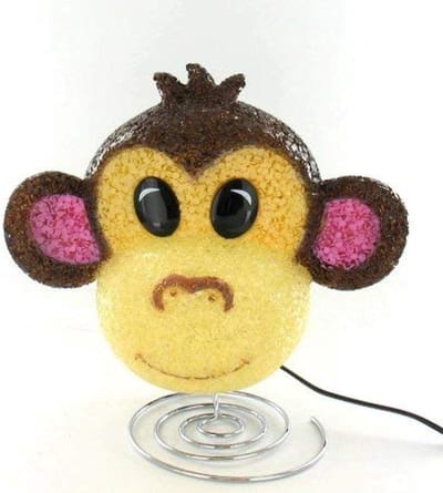 Sparkle Aap Lamp - Nachtlampje Aap - Babykamer Decoratie - Rubberen Textuur - 8.7 Inch - Assorti