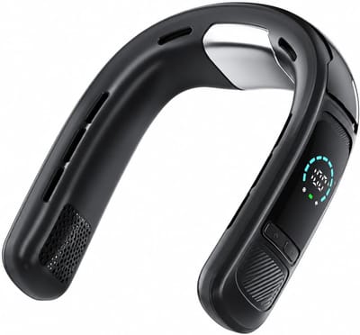 Halfgeleider-koelventilator met nekband – USB-oplaadbaar, bladloos, met ijskoeling – Draagbare kleine ventilator voor buiten