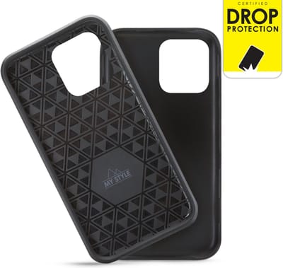 My Style Hoesje geschikt voor Apple iPhone 15 Pro Max Telefoonhoesje Hardcase | My Style Tough Backcover Shockproof | Schokbestendig iPhone 15 Pro Max Telefoonhoesje | Anti Shock Proof - Zwart