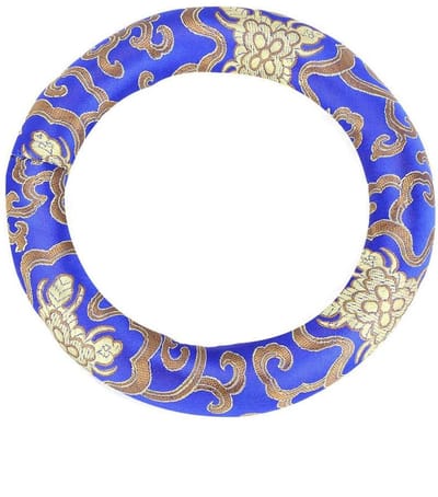 Dailygoods- Klankschaal Kussenring - Zacht/Comfortabel - Zijde/Boorduurwerk - Geschikt voor 7-10 inch - Elegant Ontwerp - Lichtgewicht 30g - Klankschaalkussen