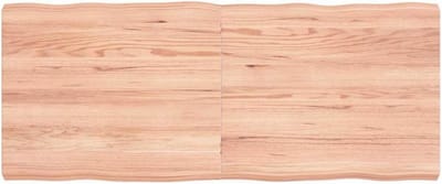 Massief Eikenhouten Tafelblad Natuurlijke Rand 120x50 cm Hout Kleur Naar Keuze