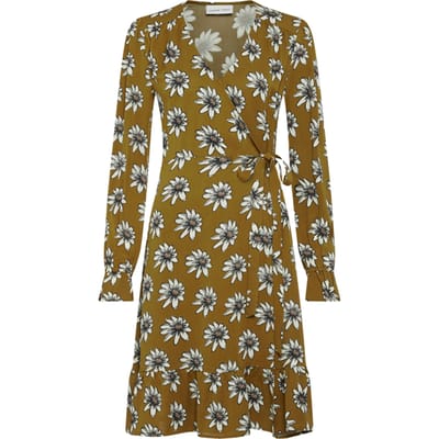 Fabienne Chapot Sasha Dress Odd Olive/buttercrea Maat: 34 | Midi Jurken Outlet | Dames | Groen
